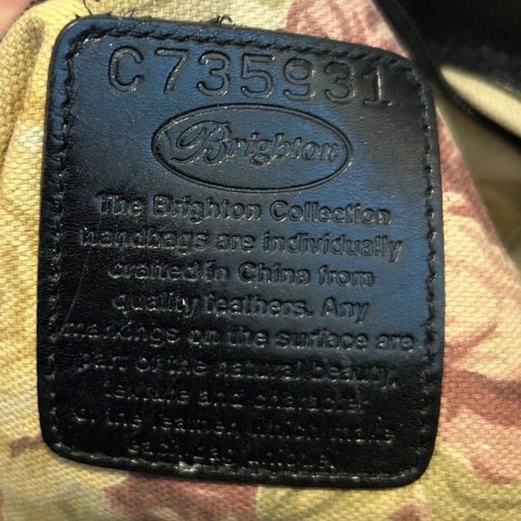 Brighton Black Pebbled Leather Purse with Silver Hardware - Picture 6 of 7